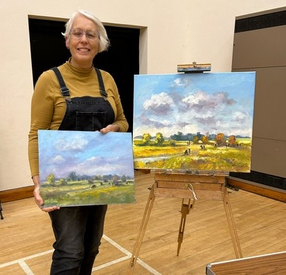 Melanie at Ongar Art Society