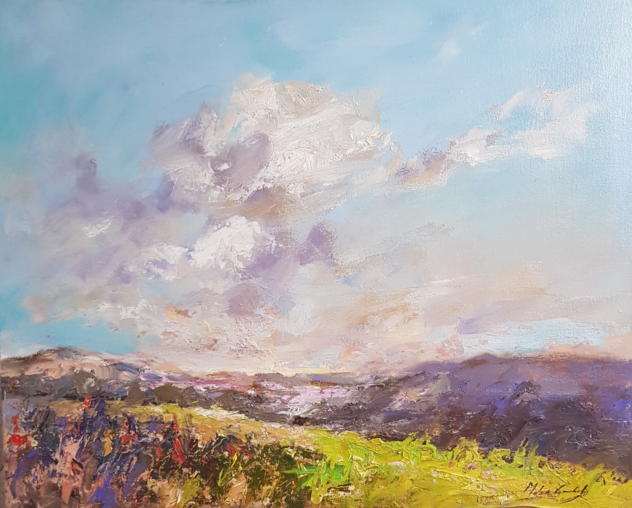 Looking south over the North Downs towards Kenley in Surrey